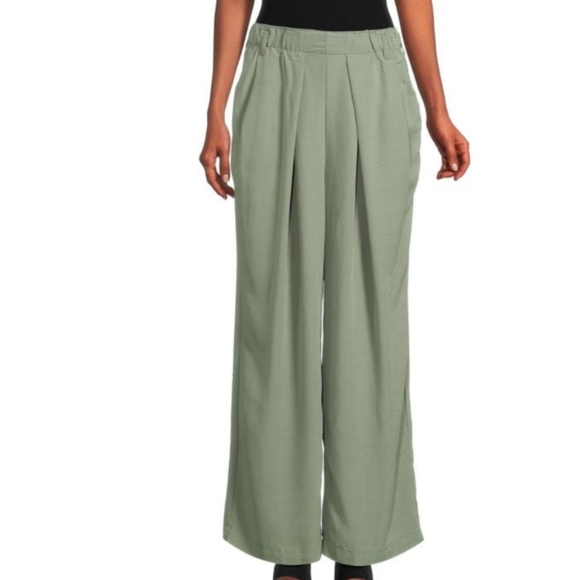 Free People Nothing to Say Pleated Trouser Orange NWOT - Picture 9 of 14